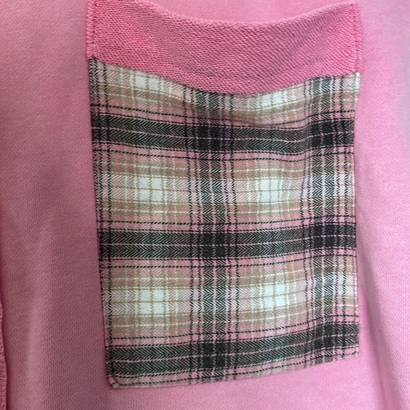 Pol Pink Flannel Sleeve Button Up Shacket - Picture 8 of 14